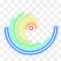 旋转环形彩色条纹-空若网 旋转环形彩色条纹-空若网
