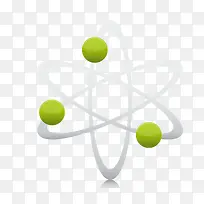 矢量原子运行轨迹素材-空若网 矢量原子运行轨迹素材-空若网