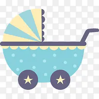 手绘卡通婴儿车-空若网 手绘卡通婴儿车-空若网