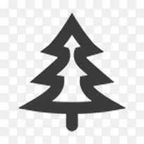 树针叶树简单的绿色图标-空若网 树针叶树简单的绿色图标-空若网