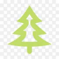 树针叶树简单的绿色图标-空若网 树针叶树简单的绿色图标-空若网
