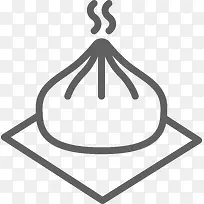 手绘冒着烟的包子图-空若网 手绘冒着烟的包子图-空若网