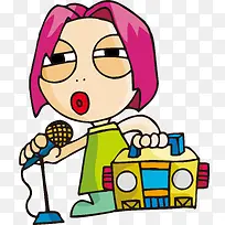 手绘卡通人物女孩-空若网 手绘卡通人物女孩-空若网