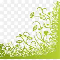 绿色春季清新草藤-空若网 绿色春季清新草藤-空若网