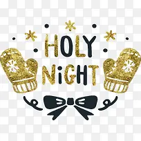 金色手套圣诞节快乐-空若网 金色手套圣诞节快乐-空若网