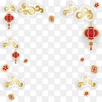 喜庆节日边框装饰图案-空若网 喜庆节日边框装饰图案-空若网
