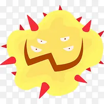 病毒细胞卡通图-空若网 病毒细胞卡通图-空若网