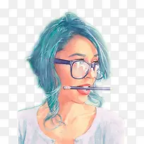 文艺青年插画-空若网 文艺青年插画-空若网