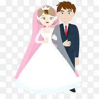 时尚卡通婚礼人物设计-空若网 时尚卡通婚礼人物设计-空若网