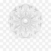 圆形白色花纹雕花窗户-空若网 圆形白色花纹雕花窗户-空若网