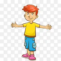 张开双手的男孩设计-空若网 张开双手的男孩设计-空若网