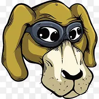 戴眼镜的矢量狗-空若网 戴眼镜的矢量狗-空若网