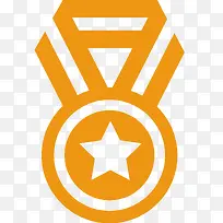橙色奖牌免抠PNG-空若网 橙色奖牌免抠PNG-空若网