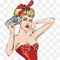 照相的时尚女郎-空若网 照相的时尚女郎-空若网