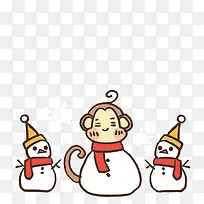 可爱卡通雪人-空若网 可爱卡通雪人-空若网