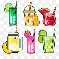 手绘冷饮免抠-空若网 手绘冷饮免抠-空若网