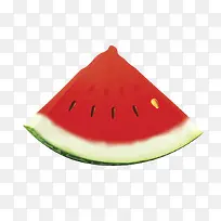 手绘三角形西瓜片-空若网 手绘三角形西瓜片-空若网