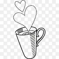 卡通手绘茶具茶杯-空若网 卡通手绘茶具茶杯-空若网