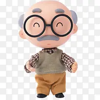 可爱卡通老爷爷-空若网 可爱卡通老爷爷-空若网