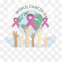 世界关爱癌症日海报-空若网 世界关爱癌症日海报-空若网