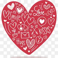 爱情花纹粉红爱心-空若网 爱情花纹粉红爱心-空若网