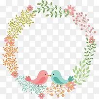 小鸟花环-空若网 小鸟花环-空若网