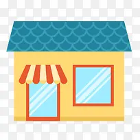 卡通扁平化房屋设计-空若网 卡通扁平化房屋设计-空若网