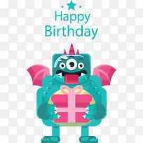 拿着礼物的小怪兽-空若网 拿着礼物的小怪兽-空若网