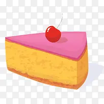 粉红色三角形蛋糕-空若网 粉红色三角形蛋糕-空若网