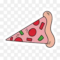 彩色手绘三角形蛋糕元素-空若网 彩色手绘三角形蛋糕元素-空若网