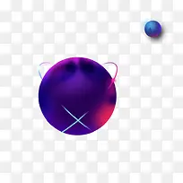 紫色绚丽星球创意渐变-空若网 紫色绚丽星球创意渐变-空若网