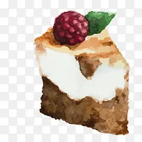 水彩手绘三角形蛋糕设计-空若网 水彩手绘三角形蛋糕设计-空若网