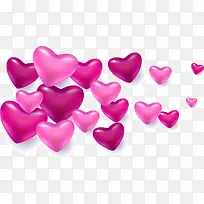 情人节多彩爱心装饰-空若网 情人节多彩爱心装饰-空若网