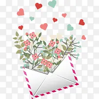 多彩情人节爱心花丛-空若网 多彩情人节爱心花丛-空若网