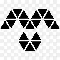 多边形的女人衣服细节小三角形图标-空若网 多边形的女人衣服细节小三角形图标-空若网