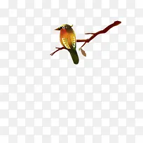 树枝上的小鸟边角装饰-空若网 树枝上的小鸟边角装饰-空若网