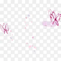 卡通手绘紫色蝴蝶-空若网 卡通手绘紫色蝴蝶-空若网