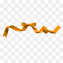 橙色简约蝴蝶结丝带装饰图案-空若网 橙色简约蝴蝶结丝带装饰图案-空若网