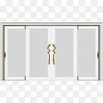 白色120推拉门-空若网 白色120推拉门-空若网