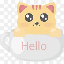 杯子里的猫咪-空若网 杯子里的猫咪-空若网