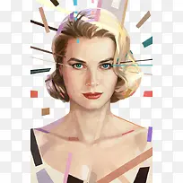 创意美女插画-空若网 创意美女插画-空若网