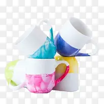 多色白瓷杯-空若网 多色白瓷杯-空若网