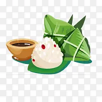 手绘端午节食物插图粽子雄黄酒-空若网 手绘端午节食物插图粽子雄黄酒-空若网