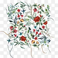 水彩画鲜花矢量-空若网 水彩画鲜花矢量-空若网