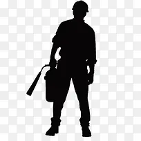 工人剪影-空若网 工人剪影-空若网