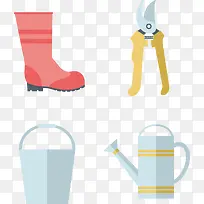 矢量扁平化园艺工具-空若网 矢量扁平化园艺工具-空若网