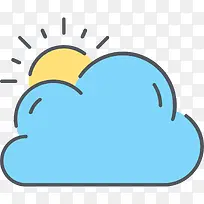 手绘太阳和云-空若网 手绘太阳和云-空若网