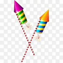 春节卡通多彩烟花爆竹-空若网 春节卡通多彩烟花爆竹-空若网