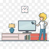 看电视的女人-空若网 看电视的女人-空若网