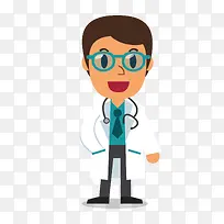 职业眼镜医生卡通-空若网 职业眼镜医生卡通-空若网